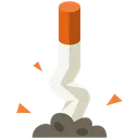 Free Crushed Cigarette  Icon