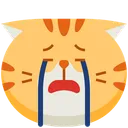 Free Cry Emoticon Cat Icon