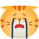 Free Cry Emoticon Cat Icon