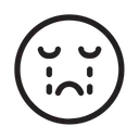 Free Cry Emoticon Face Icon