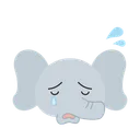 Free Crying Elephant  Icon