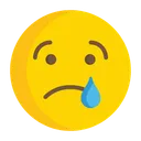 Free Crying Face  Icon