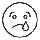 Free Artboard Crying Face Sad Face Icon