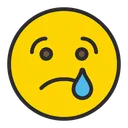 Free Crying Face  Icon