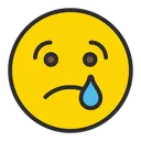Free Crying Face  Icon