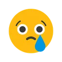 Free Crying Face  Icon