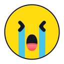 Free Crying Hard Emoji Emotion Icon
