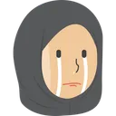 Free Crying Hijab Girl  Icon