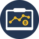 Free Cryptocurrencies Statistics Cryptocurrencies Value Chart Cryptocurrencies Value Graph Icon