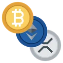 Free Cryptocurrency Bitcoin Litecoin Icon
