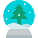 Free Christmas Snow Ball Decoration Icon