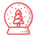 Free Crystalball Snowfall Gift Icon