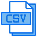 Free Csv File File Type Icon