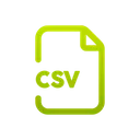 Free Csv File Document Icon