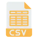 Free Csv File Document Icon
