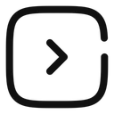 Free Flecha alt cuadrada hacia la derecha  Icono