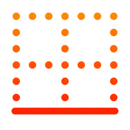 Free Puntos de cuadrícula abajo  Icono