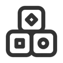 Free Cubes Toy  Icon