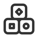 Free Cubes Toy  Icon