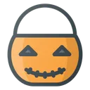 Free Calabaza Cubo Halloween Icono