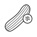 Free Cucumber  Icon