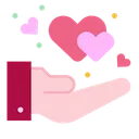 Free Donacion Cuidado Corazon Icono
