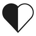 Free Cuore Meta Pieno Icon