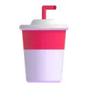 Free With Straw Color Icon