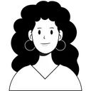 Free Curley Hair  Icon