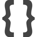 Free Curly Brackets Icon