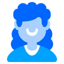 Free Curly Hair Woman Girl Icon
