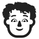 Free Curly Hair High Icon
