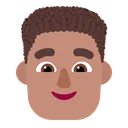 Free Curly Hair Flat Icon