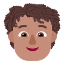Free Curly Hair Flat Icon