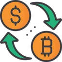 Free Currency Exchange Exchange Cryptocurrency Bitcoin Icon