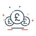 Free Currency Pound Finance Icon
