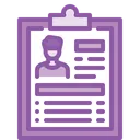 Free Curriculum Vitae Cv Empleado Icon