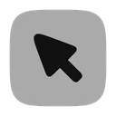 Free Cursor Cuadrado Icono