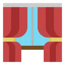 Free Curtains Household Window Icon