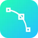 Free Curve Point Edit Icon