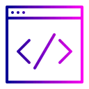 Free Custom Coding Website Icon