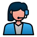 Free Customer Service Avatar Woman Icon