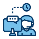 Free Support Call Center Service Icon