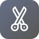 Free Cut Scissor Trim Icon