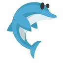 Free Cute Animal Dolphine  Icon