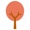 Free Cute Autumn Tree  Icon
