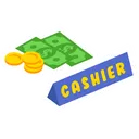 Free Cute Cashier Sign  Icon
