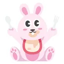 Free Cute Rabbit Sticker Bunny Rabbit Icon