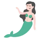 Free Cute Mermaid  Icon