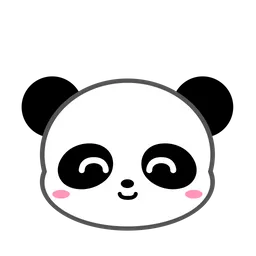 Free Cute Panda Happy Emoji Icon
